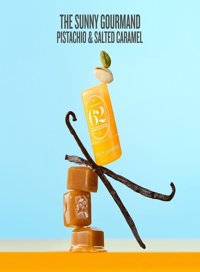 sol de jainero Sol de Janeiro Cheirosa 62™ Jelly Perfume Balm – Alcohol-Free Solid Fragrance Stick, 4 g – Pistachio, Salted Caramel & Vanilla Scent - Image 2